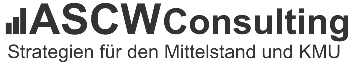 Logo mit Slogan von ASCW Consulting Hamburg - Strategieberatung für den Mittelstand und KMU